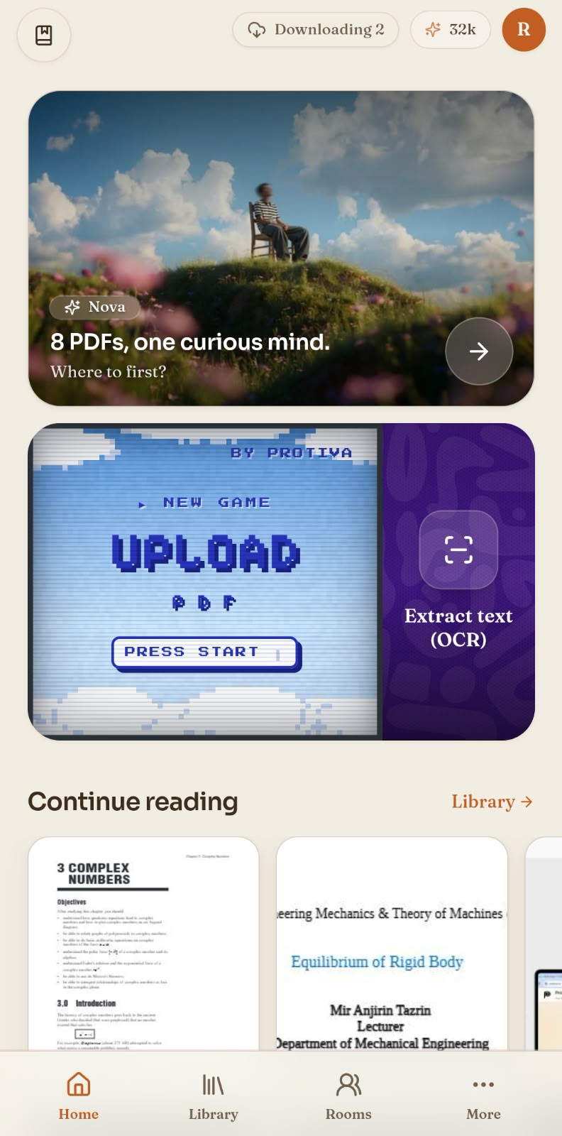 Protiva library screen